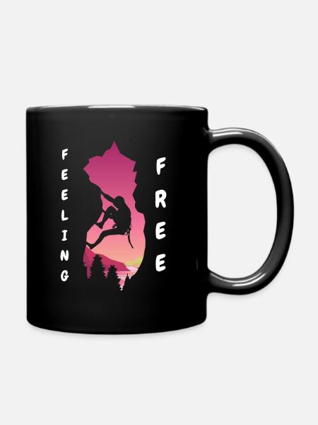 Se sentir libre escalade alpinisme - Mug uni - noir