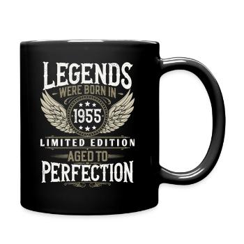 Born in 1955 Legends Birthday Gift - Full Colour Mug - black - Right