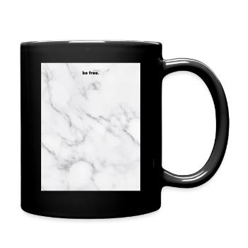 be free. - Tasse einfarbig - Schwarz - Rechts