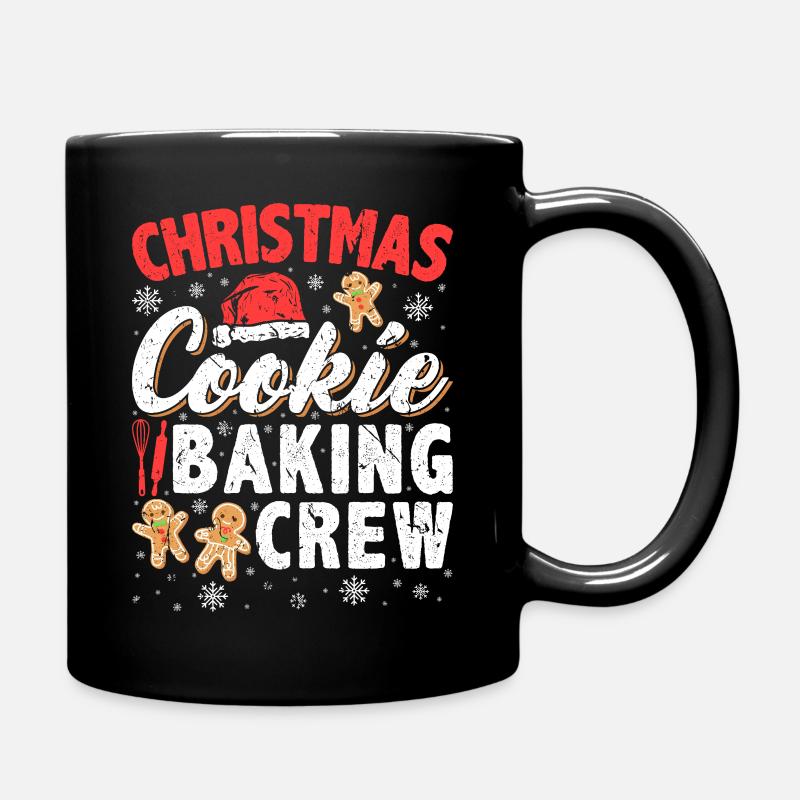 Lebkuchen Plätzchen Weihnachten Cookie Baking Crew - Tasse einfarbig - Schwarz