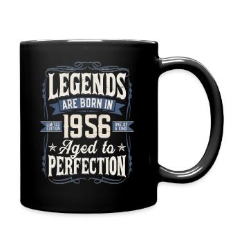 Né en 1956 Legend Cadeau d’anniversaire - Mug uni - noir - Droite