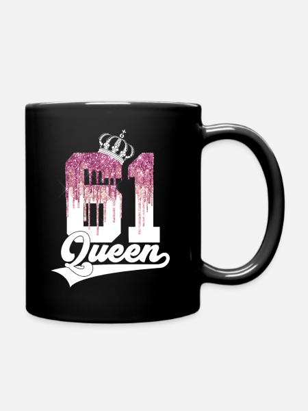 65. GEBURTSTAG 1961 QUEEN 61 - Tasse einfarbig - Schwarz