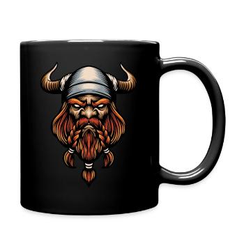 Viking Warrior - Tasse einfarbig - Schwarz - Rechts