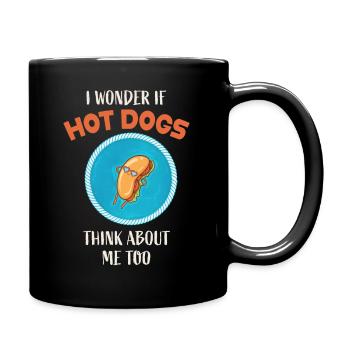 Hot-dog Hot-dogs - Mug uni - noir - Droite