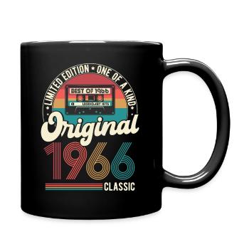 1966 Vintage Birthday Vintage Retro Gift - Full Colour Mug - black - Right