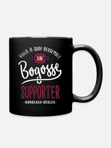rugby supporter UBB bogosse bordeaux bègles humour - Mug uni - noir