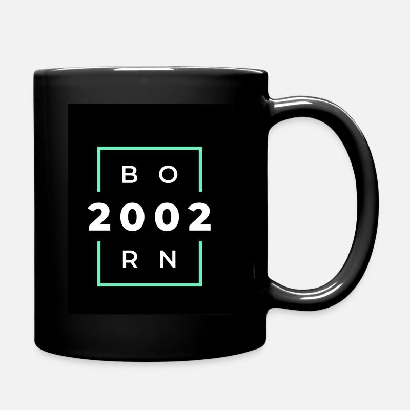 Born 2002 - Tasse einfarbig - Schwarz