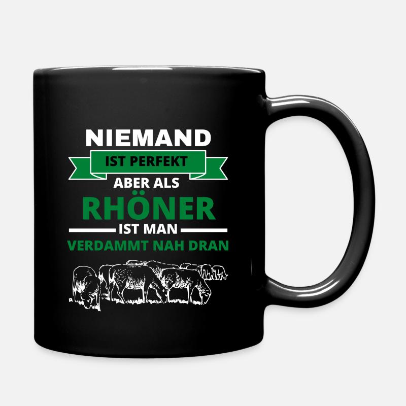 Rhön Hessen hessen Rhöner Rhönschaf Sprüche - Tasse einfarbig - Schwarz