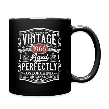 1966 Vintage Birthday Retro Gift - Full Colour Mug - black - Right
