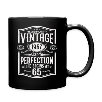 65 Birthday 65 years born in 1957 Gift - Full Colour Mug - black - Right