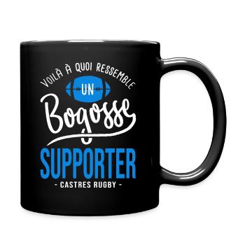 rugby supporter bogosse Castres Cadeau Rugby - Mug uni - noir - Droite
