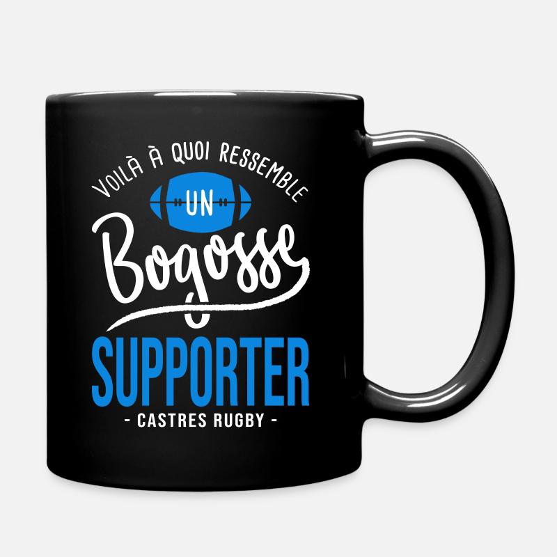rugby supporter bogosse Castres Cadeau Rugby - Mug uni - noir