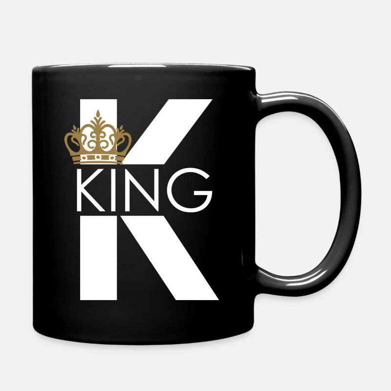 King King Queen Pärchenoutfit - Tasse einfarbig - Schwarz