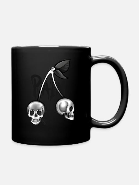 Squelette Cerise - Mug uni - noir