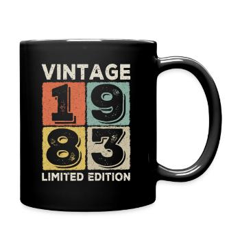 vintage 1983 - Full Colour Mug - black - Right