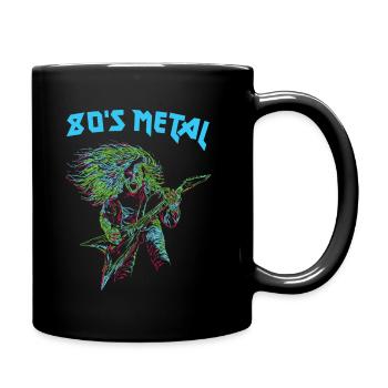 80s Metal - Full Colour Mug - black - Right