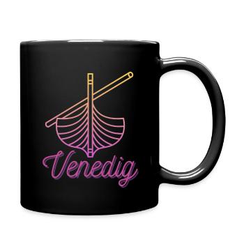 Venedig - Tasse einfarbig - Schwarz - Rechts
