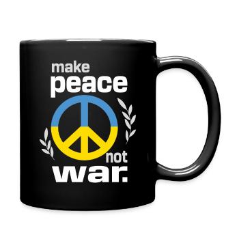Faire la paix et non la guerre Arrêter Poutine en Ukraine - Mug uni - noir - Droite
