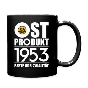 OSTPRODUKT 1953 DDR OSSI 73. GEBURTSTAG - Tasse einfarbig - Schwarz - Rechts