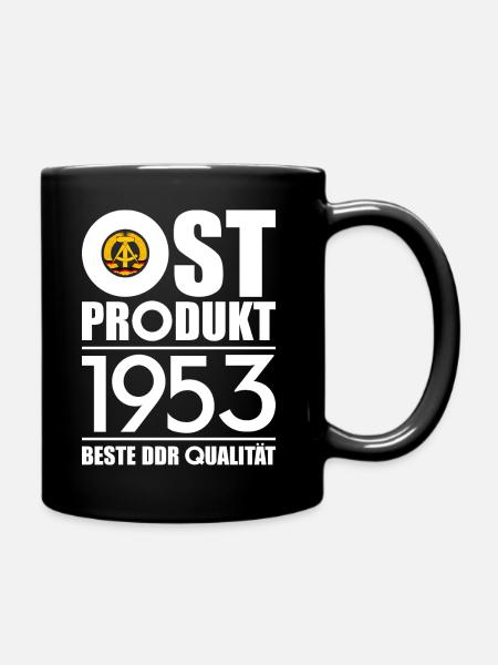 OSTPRODUKT 1953 DDR OSSI 73. GEBURTSTAG - Tasse einfarbig - Schwarz