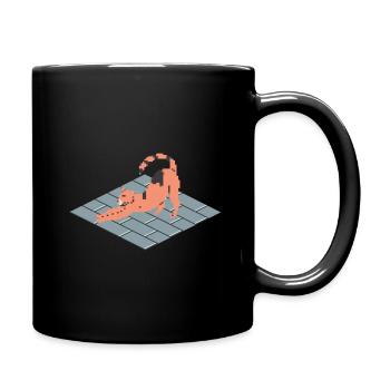 Yoga CAT - Tasse einfarbig - Schwarz - Rechts