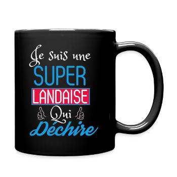 Je suis une Super LADAISE qui déchire - Mug uni - noir - Droite