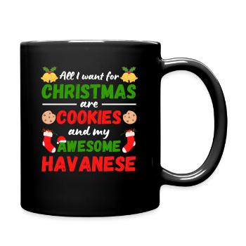 Biscuits havanais de Noël - Mug uni - noir - Droite
