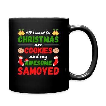 Biscuits Samoyèdes de Noël - Mug uni - noir - Droite