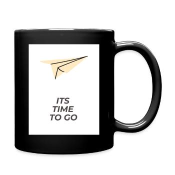 ITS TIME TO GO - Tasse einfarbig - Schwarz - Rechts
