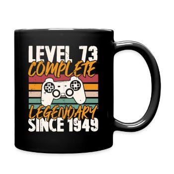 Niveau 73 Complet Vintage Anniversaire 73 Ans - Mug uni - noir - Droite