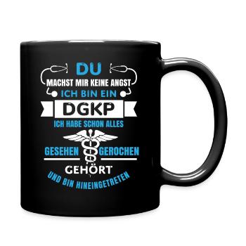 Dgkp Österreich diplomierter Krankenpfleger lustig - Tasse einfarbig - Schwarz - Rechts