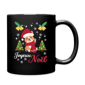 Noël Sweet Welsh Corgi Kawaii - Mug uni - noir - Droite