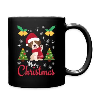 Noël Sweet English Pointer Lover Kawaii - Mug uni - noir - Droite