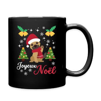 Noël Doux Berger Allemand Kawaii - Mug uni - noir - Droite