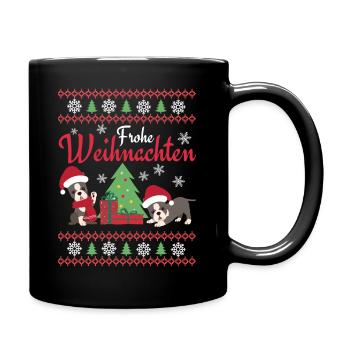 Noël Sweet Boston Terrier Kawaii - Mug uni - noir - Droite