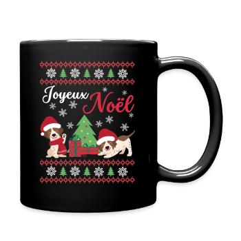Noël Sweet English Pointer Lover Kawaii - Mug uni - noir - Droite