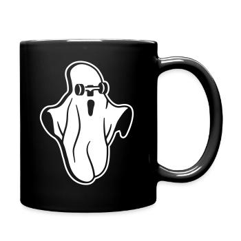 Skateboard Geist - Tasse einfarbig - Schwarz - Rechts