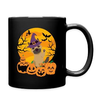 Mignon berger allemand Halloween Costume Chien - Mug uni - noir - Droite