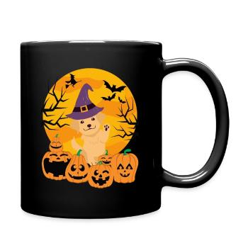 Golden Retriever Halloween Costume Dog - Full Colour Mug - black - Right