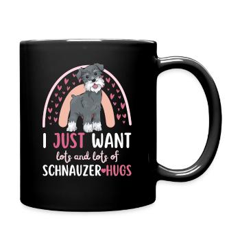 Sweet Schnauzer Dog Lover Kawaii - Full Colour Mug - black - Right