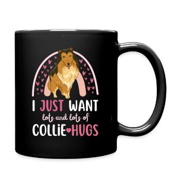 Sweet Collie Lover Kawaii - Mug uni - noir - Droite