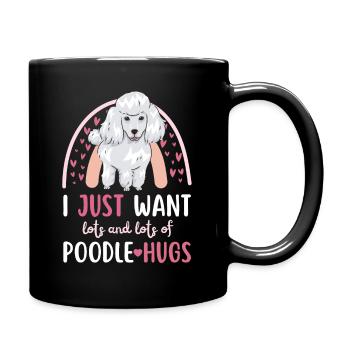 Sweet Poodle Lover Kawaii - Full Colour Mug - black - Right