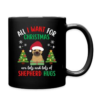 Noël Doux Berger Allemand Kawaii - Mug uni - noir - Droite