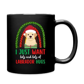 Noël Sweet Labrador Retriever Kawaii - Mug uni - noir - Droite