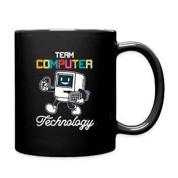 Informatiker Programmierer Admin Computer Geschenk - Tasse einfarbig - Schwarz - Rechts
