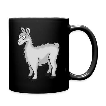 Lama - Tasse einfarbig - Schwarz - Rechts