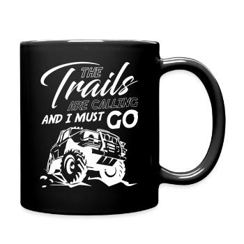 Les sentiers appellent et je dois y aller - Mug uni - noir - Droite