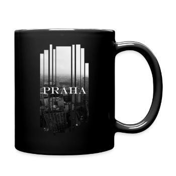 Prag (Praha) - Tasse einfarbig - Schwarz - Rechts