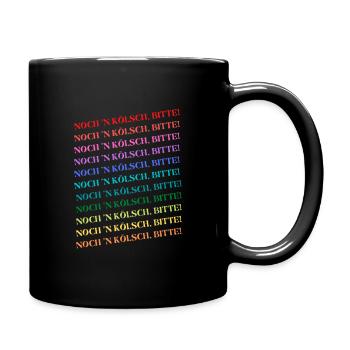 Birte noch nen Kölsch - Tasse einfarbig - Schwarz - Rechts