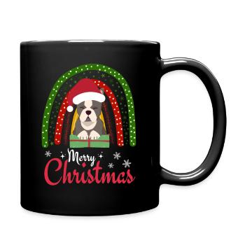 Noël Sweet Boston Terrier Kawaii - Mug uni - noir - Droite